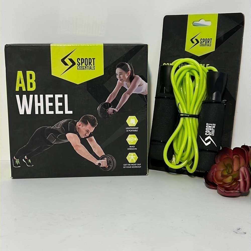 Sport Essentials Ab Wheel And Jump Rope